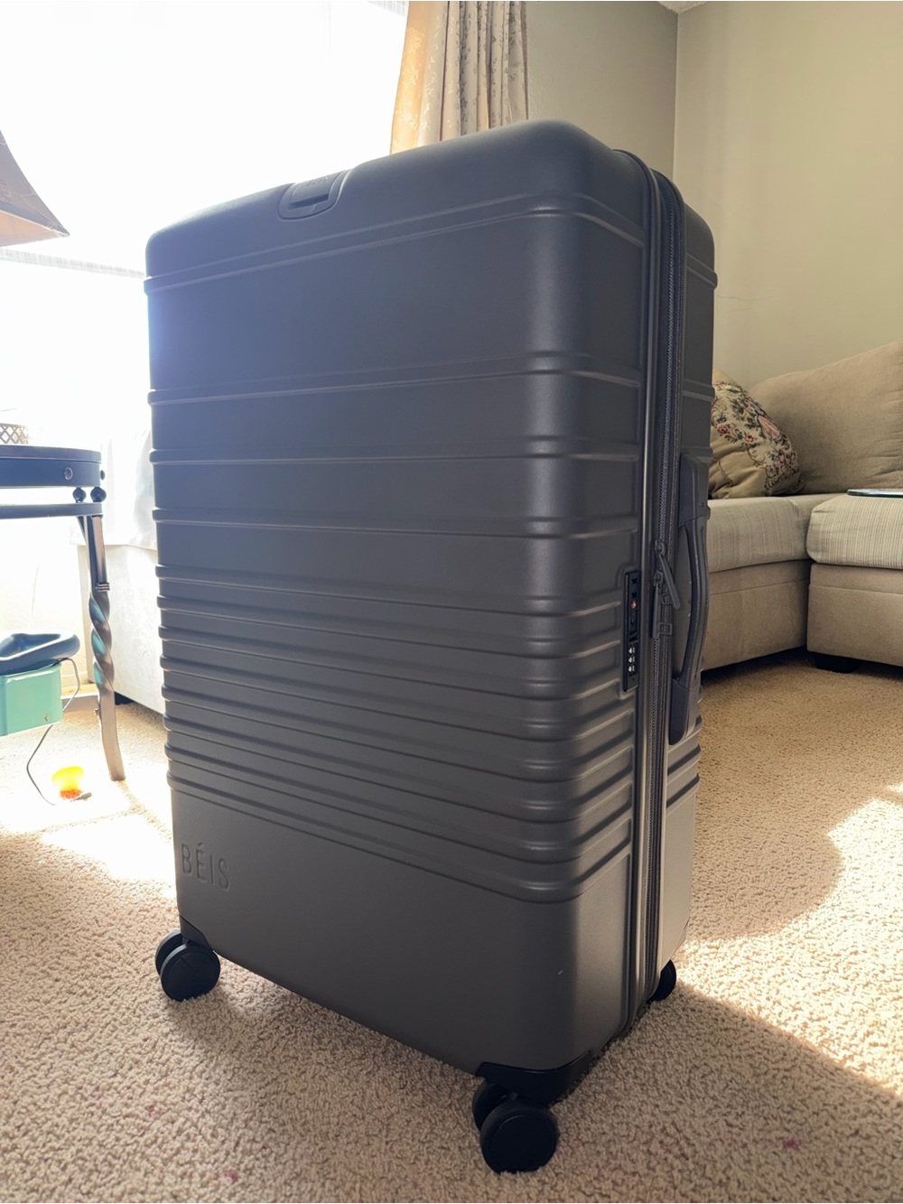BEIS Hardside Spinner Luggage - Charcoal Gray